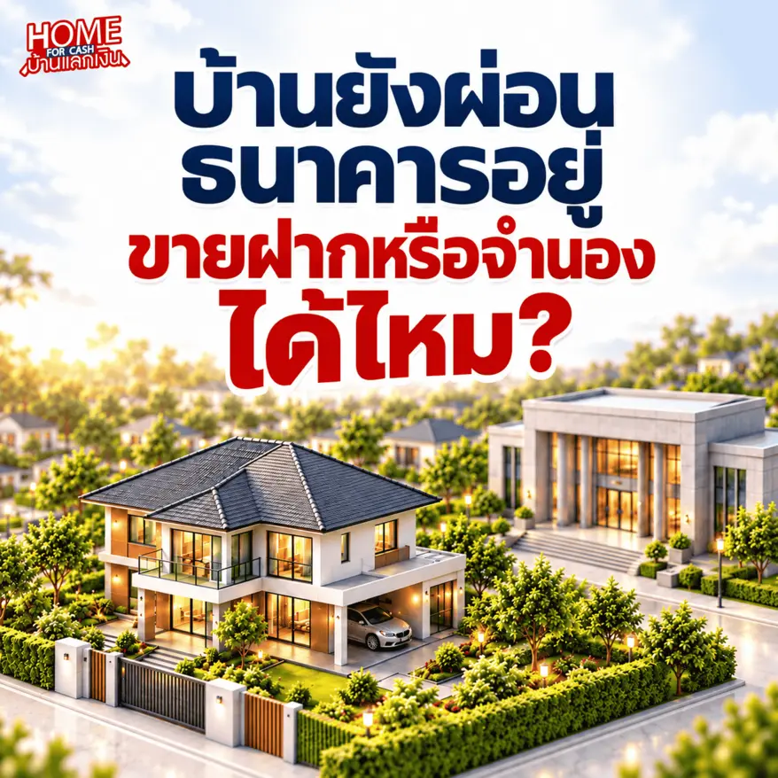 บ้านยังผ่อนธนาคารอยู่ ขายฝากหรือจำนองได้ไหม